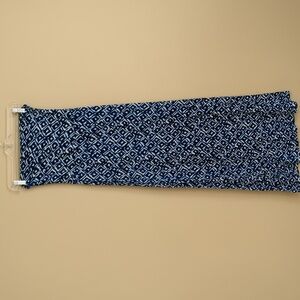 XS Laundry by Shelli Segal Blue and White Maxi Skirt Convertible Dress
